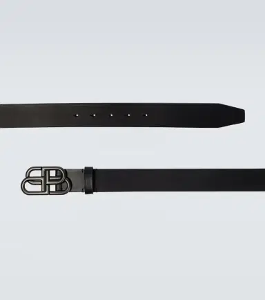 Balenciaga BB logo leather belt | Thumbnail 2 Balenciaga BB logo leather belt | Thumbnail 2