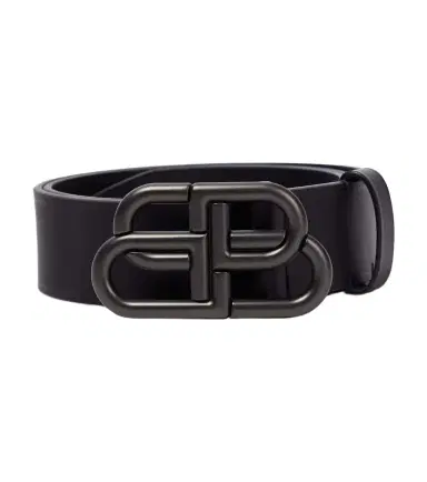 Balenciaga BB logo leather belt | Thumbnail 1 Balenciaga BB logo leather belt | Thumbnail 1