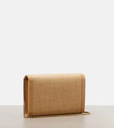 Saint Laurent Uptown raffia wallet on chain | Thumbnail 5 Saint Laurent Uptown raffia wallet on chain | Thumbnail 5