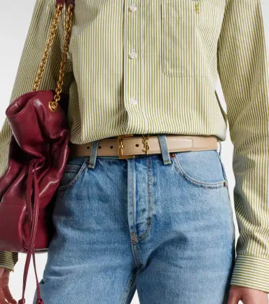 Saint Laurent Cassandre leather belt | Thumbnail 2 Saint Laurent Cassandre leather belt | Thumbnail 2