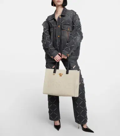 Versace La Medusa canvas tote bag | Thumbnail 4 Versace La Medusa canvas tote bag | Thumbnail 4