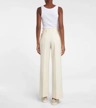 Prada Cupro high-rise wide-leg pants | Thumbnail 2 Prada Cupro high-rise wide-leg pants | Thumbnail 2