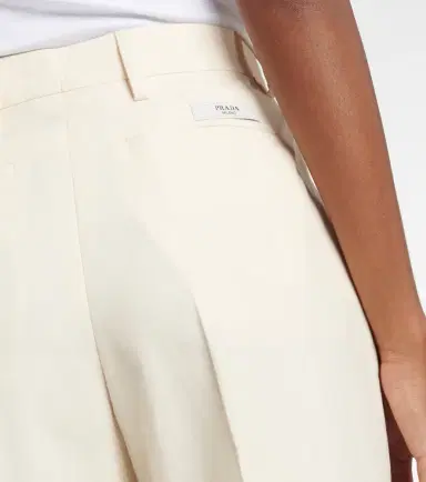 Prada Cupro high-rise wide-leg pants | Thumbnail 4 Prada Cupro high-rise wide-leg pants | Thumbnail 4