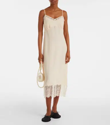 Simone Rocha Crêpe de chine slip dress | Thumbnail 4 Simone Rocha Crêpe de chine slip dress | Thumbnail 4
