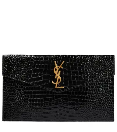 Saint Laurent Uptown patent leather clutch | Thumbnail 1 Saint Laurent Uptown patent leather clutch | Thumbnail 1