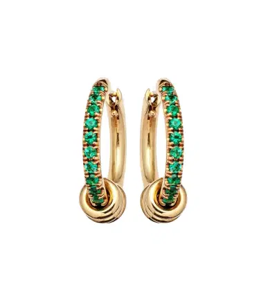 Spinelli Kilcollin Ara 18kt gold earrings with emeralds | Thumbnail 1 Spinelli Kilcollin Ara 18kt gold earrings with emeralds | Thumbnail 1