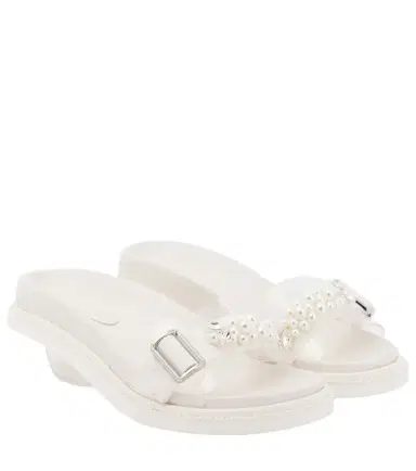 Simone Rocha Leather slides | Thumbnail 1 Simone Rocha Leather slides | Thumbnail 1