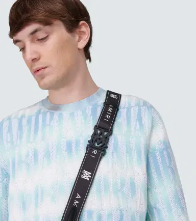 Amiri Logo cotton and cashmere-blend sweater | Thumbnail 2 Amiri Logo cotton and cashmere-blend sweater | Thumbnail 2
