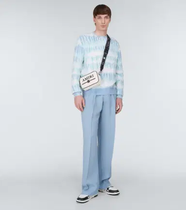 Amiri Logo cotton and cashmere-blend sweater | Thumbnail 4 Amiri Logo cotton and cashmere-blend sweater | Thumbnail 4