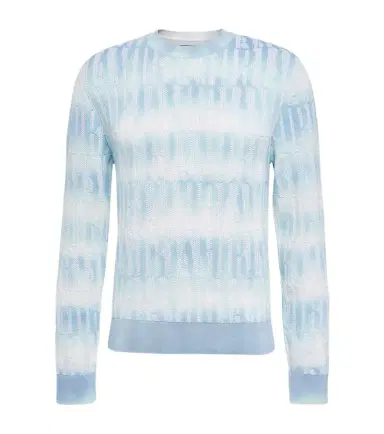 Amiri Logo cotton and cashmere-blend sweater | Thumbnail 1 Amiri Logo cotton and cashmere-blend sweater | Thumbnail 1