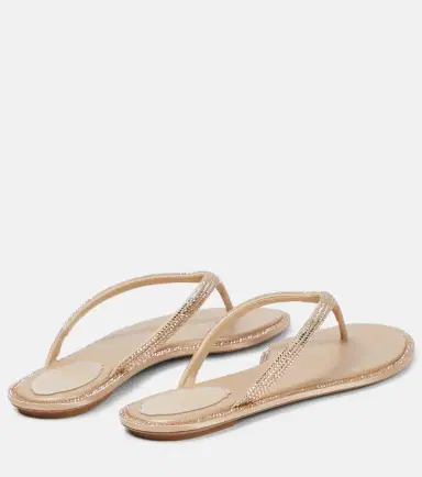 René Caovilla Diana embellished satin thong sandals | Thumbnail 5 René Caovilla Diana embellished satin thong sandals | Thumbnail 5