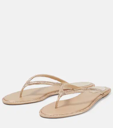 René Caovilla Diana embellished satin thong sandals | Thumbnail 6 René Caovilla Diana embellished satin thong sandals | Thumbnail 6