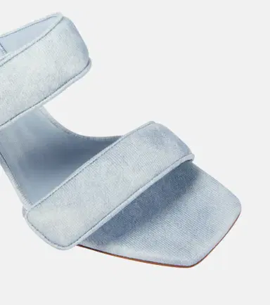 Gia Borghini Perni 03 Uni denim sandals | Thumbnail 3 Gia Borghini Perni 03 Uni denim sandals | Thumbnail 3