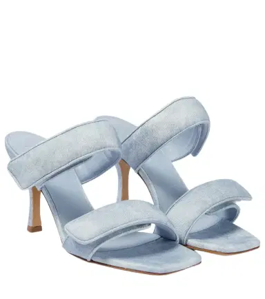 Gia Borghini Perni 03 Uni denim sandals | Thumbnail 1 Gia Borghini Perni 03 Uni denim sandals | Thumbnail 1