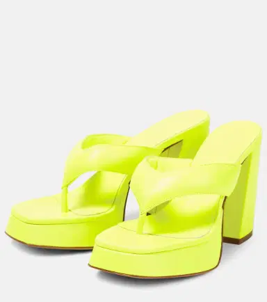 Gia Borghini Gia 17 leather platform thong sandals | Thumbnail 3 Gia Borghini Gia 17 leather platform thong sandals | Thumbnail 3