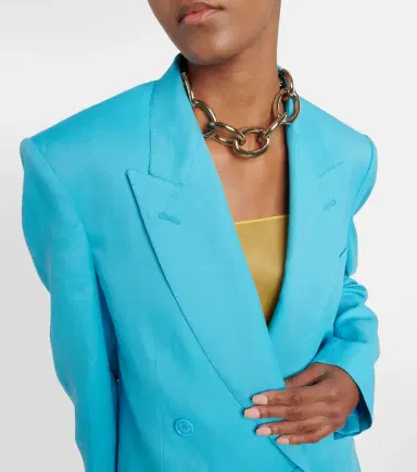 Stella McCartney Double-breasted twill blazer | Thumbnail 6 Stella McCartney Double-breasted twill blazer | Thumbnail 6