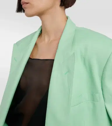 Stella McCartney Double-breasted linen-blend blazer | Thumbnail 2 Stella McCartney Double-breasted linen-blend blazer | Thumbnail 2