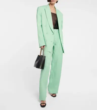 Stella McCartney Double-breasted linen-blend blazer | Thumbnail 3 Stella McCartney Double-breasted linen-blend blazer | Thumbnail 3
