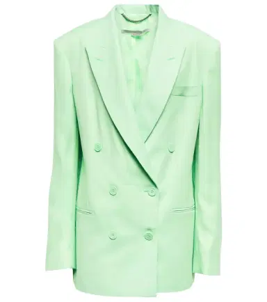 Stella McCartney Double-breasted linen-blend blazer | Thumbnail 1 Stella McCartney Double-breasted linen-blend blazer | Thumbnail 1