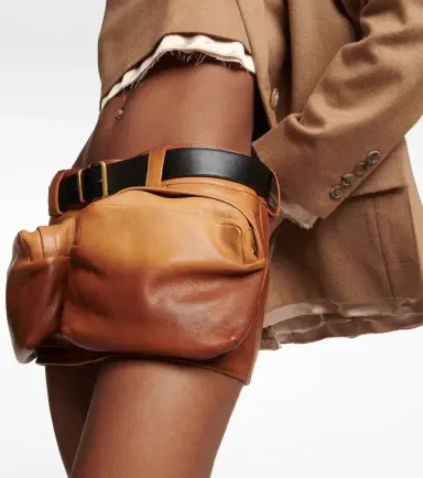 Miu Miu Leather cargo miniskirt | Thumbnail 4 Miu Miu Leather cargo miniskirt | Thumbnail 4