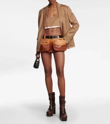 Miu Miu Leather cargo miniskirt | Thumbnail 5 Miu Miu Leather cargo miniskirt | Thumbnail 5