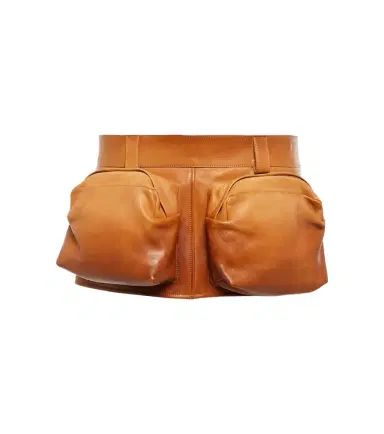 Miu Miu Leather cargo miniskirt | Thumbnail 1 Miu Miu Leather cargo miniskirt | Thumbnail 1