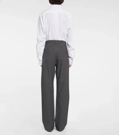 Miu Miu Mid-rise straight-leg wool pants | Thumbnail 3 Miu Miu Mid-rise straight-leg wool pants | Thumbnail 3