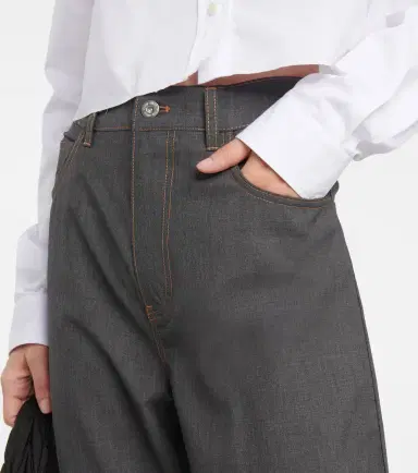 Miu Miu Mid-rise straight-leg wool pants | Thumbnail 5 Miu Miu Mid-rise straight-leg wool pants | Thumbnail 5