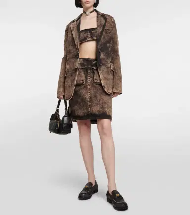 Miu Miu Denim blazer | Thumbnail 4 Miu Miu Denim blazer | Thumbnail 4