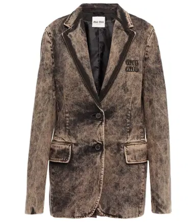 Miu Miu Denim blazer | Thumbnail 1 Miu Miu Denim blazer | Thumbnail 1