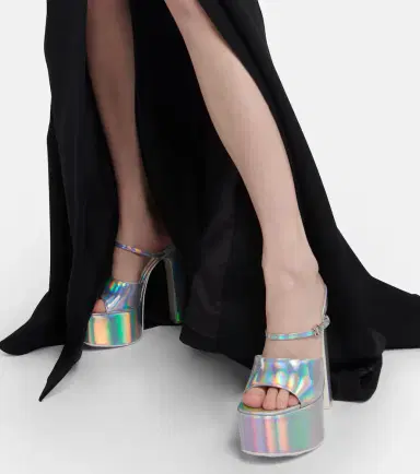 Valentino Garavani VLogo holographic platform sandals | Thumbnail 5 Valentino Garavani VLogo holographic platform sandals | Thumbnail 5