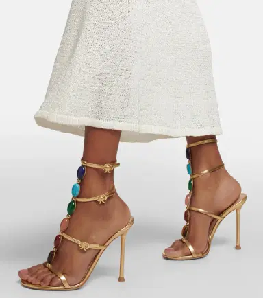 Gianvito Rossi Shanti embellished leather sandals | Thumbnail 2 Gianvito Rossi Shanti embellished leather sandals | Thumbnail 2