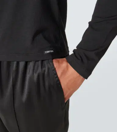 Tom Ford Long-sleeve cotton-blend T-shirt | Thumbnail 2 Tom Ford Long-sleeve cotton-blend T-shirt | Thumbnail 2