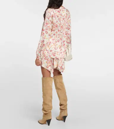 Isabel Marant Prian printed silk-blend blouse | Thumbnail 4 Isabel Marant Prian printed silk-blend blouse | Thumbnail 4