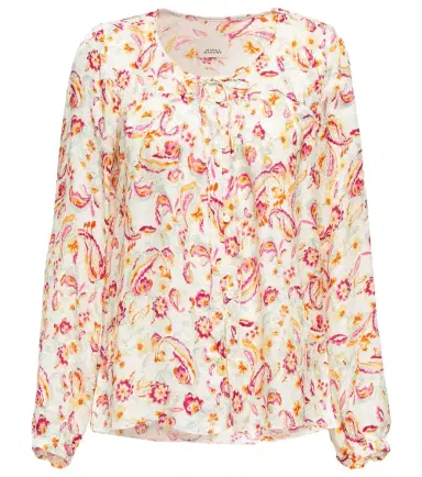 Isabel Marant Prian printed silk-blend blouse | Thumbnail 1 Isabel Marant Prian printed silk-blend blouse | Thumbnail 1