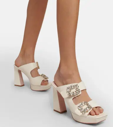 Roger Vivier Embellished leather sandals | Thumbnail 5 Roger Vivier Embellished leather sandals | Thumbnail 5