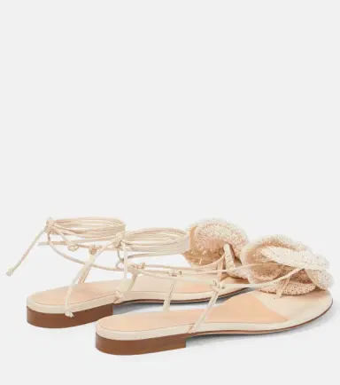 Magda Butrym Crochet and leather sandals | Thumbnail 3 Magda Butrym Crochet and leather sandals | Thumbnail 3