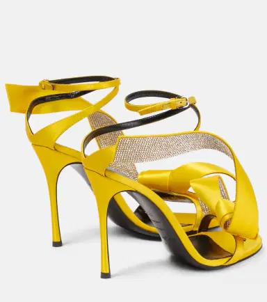 Area x Sergio Rossi Marquise embellished satin sandals | Thumbnail 3 Area x Sergio Rossi Marquise embellished satin sandals | Thumbnail 3