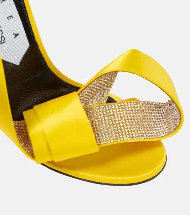 Area x Sergio Rossi Marquise embellished satin sandals | Thumbnail 4 Area x Sergio Rossi Marquise embellished satin sandals | Thumbnail 4