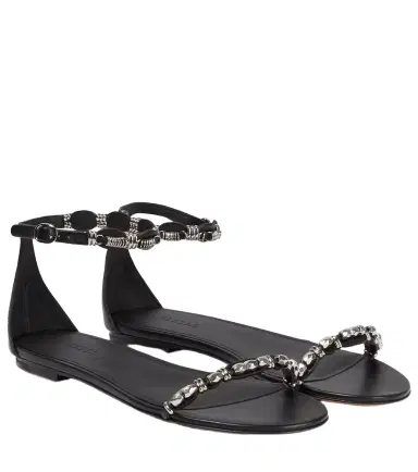 Isabel Marant Embellished leather sandals | Thumbnail 1 Isabel Marant Embellished leather sandals | Thumbnail 1