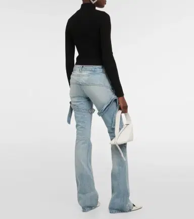 Courreges Courrèges Mid-rise bootcut jeans | Thumbnail 3 Courreges Courrèges Mid-rise bootcut jeans | Thumbnail 3