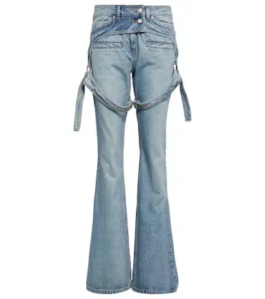 Courreges Courrèges Mid-rise bootcut jeans | Thumbnail 1 Courreges Courrèges Mid-rise bootcut jeans | Thumbnail 1