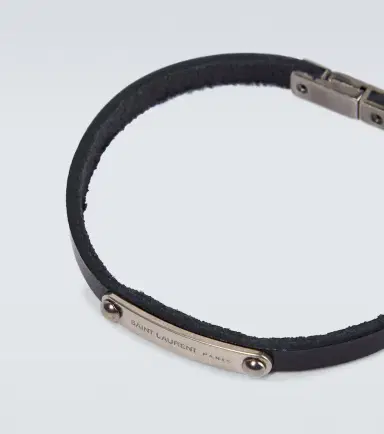 Saint Laurent Leather bracelet | Thumbnail 4 Saint Laurent Leather bracelet | Thumbnail 4