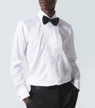 Thom Sweeney Cotton-blend poplin tuxedo shirt | Thumbnail 4 Thom Sweeney Cotton-blend poplin tuxedo shirt | Thumbnail 4