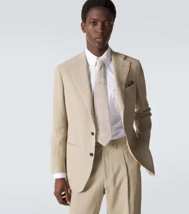 Thom Sweeney Linen knit tie | Thumbnail 3 Thom Sweeney Linen knit tie | Thumbnail 3