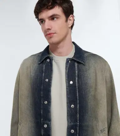 Rick Owens DRKSHDW faded denim shirt jacket | Thumbnail 2 Rick Owens DRKSHDW faded denim shirt jacket | Thumbnail 2