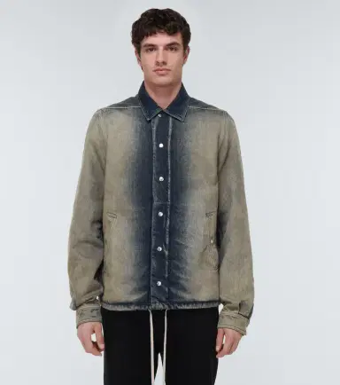 Rick Owens DRKSHDW faded denim shirt jacket | Thumbnail 3 Rick Owens DRKSHDW faded denim shirt jacket | Thumbnail 3
