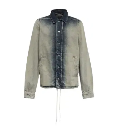 Rick Owens DRKSHDW faded denim shirt jacket | Thumbnail 1 Rick Owens DRKSHDW faded denim shirt jacket | Thumbnail 1