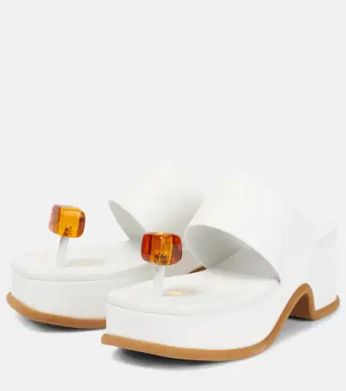 Dries Van Noten Leather sandals | Thumbnail 3 Dries Van Noten Leather sandals | Thumbnail 3