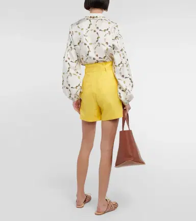Gabriela Hearst Claudio wool, silk, and linen shorts | Thumbnail 2 Gabriela Hearst Claudio wool, silk, and linen shorts | Thumbnail 2